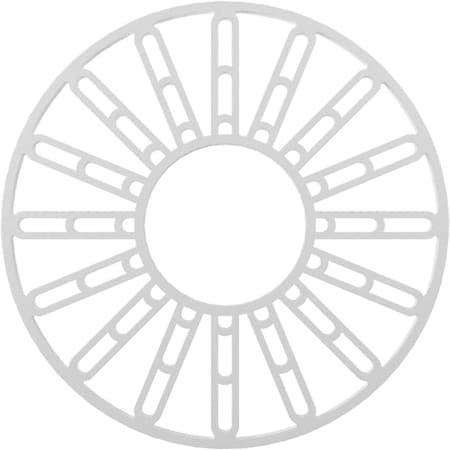 Ekena Millwork Hale Architectural Grade PVC Pierced Ceiling Medallion, 16"OD x 5 3/4"ID x 1/2"P, Unfinished CMPP16HH